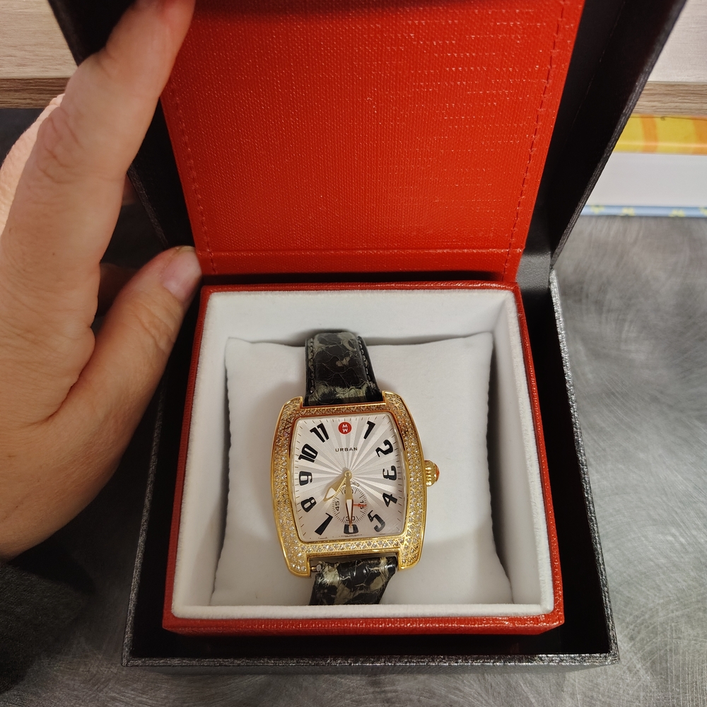 Gold and Black Women's Watch